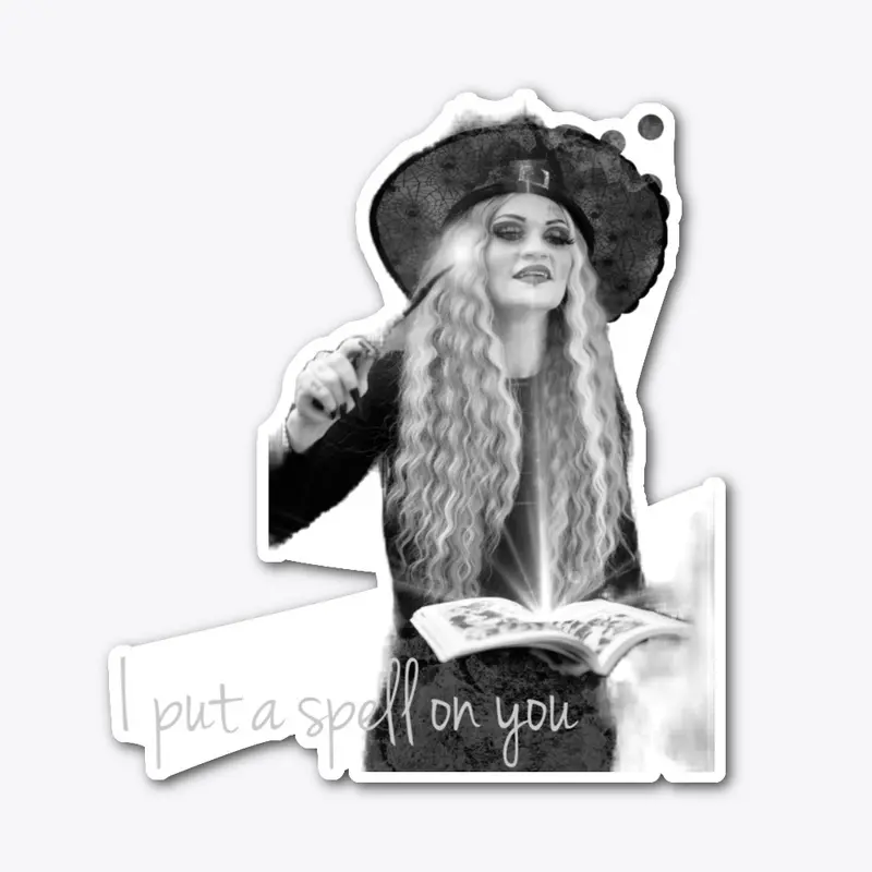 Witch cutout sticker 