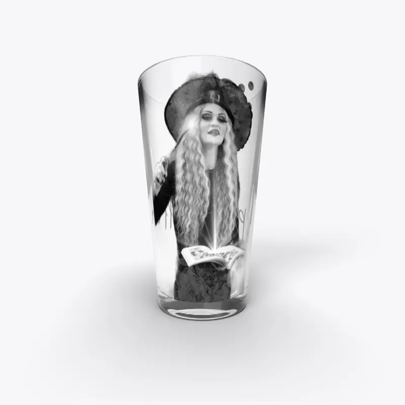 Spell pint glass